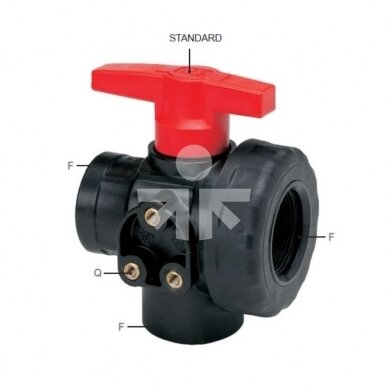 3-way ball valve G 3/4" 4542233/8216201