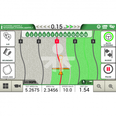 Lygiagretaus vairavimo sistema G7 Plus Farmnavigator + Turtle Smart Pro 15cm 2