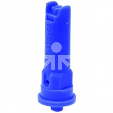 Air injection nozzle ID3 120° 03 blue plastic