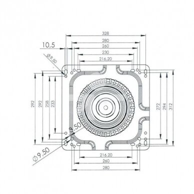 Sėdynės adapteris 360° TS90270GP 1 Sėdynės adapteris 360° TS90270GP 1