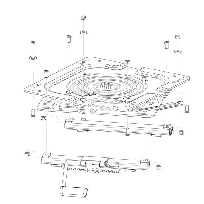 Sėdynės adapteris 360° TS90270GP 3 Sėdynės adapteris 360° TS90270GP 3
