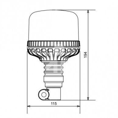 Švyturėlis LED sertifikuotas ECE R65 ECE R10 R10 12V-24V 1