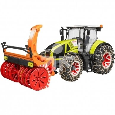 Žaislas Bruder traktorius Claas Axion 950 su sniego valytuvu 03017