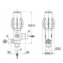 Manual adjustable pressure relief valve 8384046 1