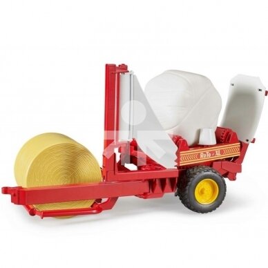 Toy Bruder 02122 ROTO XL Bale Wrapper with Round Bales
