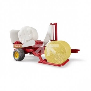 Toy Bruder 02122 ROTO XL Bale Wrapper with Round Bales 2