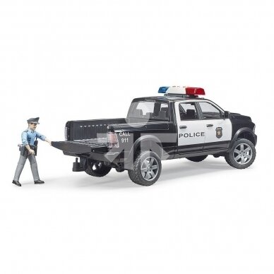 Toy Bruder Police car Dodge RAM 02500 with policeman 02505 1