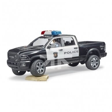 Toy Bruder Police car Dodge RAM 02500 with policeman 02505 2