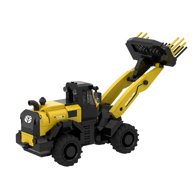 Žaislas konstruktorius BRIXIES Plus 222.771 šarnyrinis krautuvas New Holland W170D+ 3