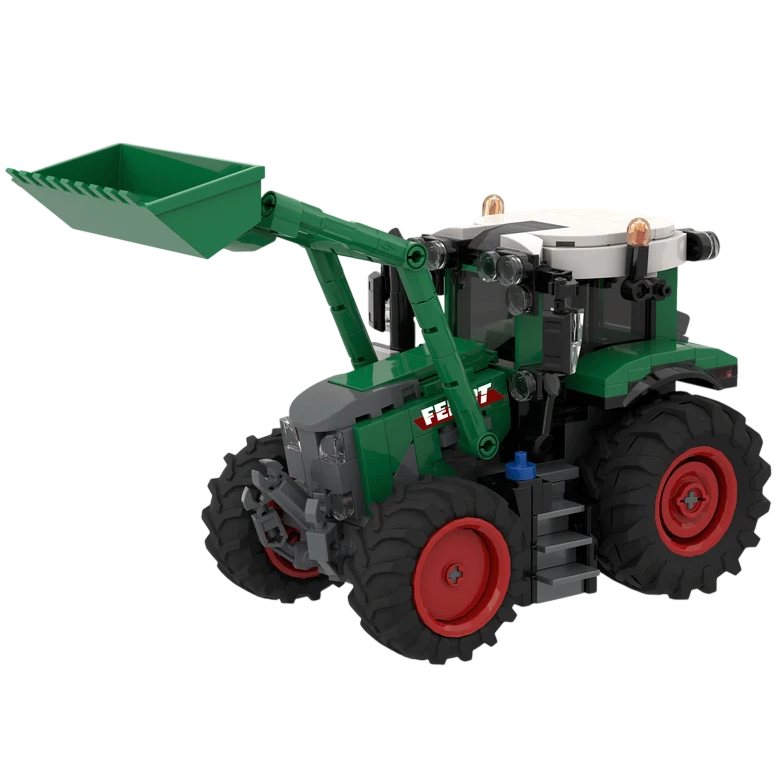 Žaislas konstruktorius BRIXIES Plus 222.864 traktorius Fendt 620 Vario su frontaliniu krautuvu